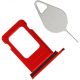 Tiroir carte SIM pour Iphone 7 Plus rouge