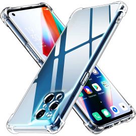 Coque silicone pour Oppo Find X3 Pro antichoc transparente