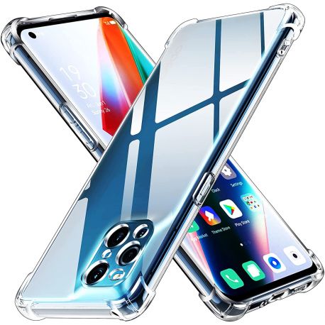 Coque silicone pour Oppo Find X3 Pro antichoc transparente