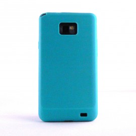 Coque silicone pour Samsung I9100 Galaxy S2 + film protection ecran offert