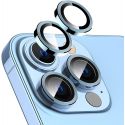 Protection caméra contour aluminium bleu pour Iphone 13 Pro Max
