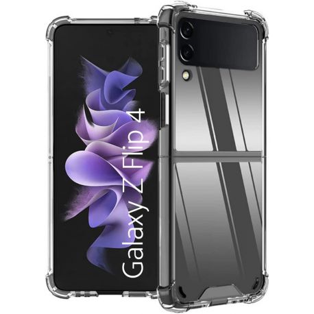 Coque silicone pour Samsung Z Flip 3 antichoc transparente