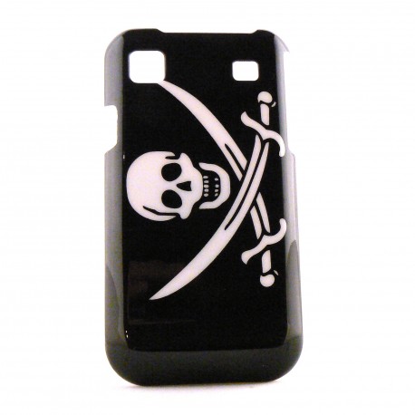 Coque pour Samsung I9000 Galaxy S drapeau pirate N°1+ film protection ecran offert