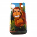 Coque pour Samsung I9000 Galaxy S motif primate  + film protection ecran offert