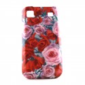 Coque pour Samsung I9000 Galaxy S motif roses + film protection ecran offert