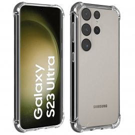 Coque silicone pour Samsung S23 Ultra antichoc transparente