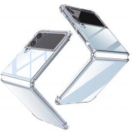 Coque silicone pour Samsung Z Flip 4 antichoc transparente