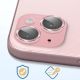Protection caméra contour aluminium rose pour Iphone 15