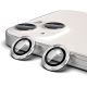 Protection caméra contour aluminium argent pour Iphone 12 Pro 