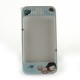 Coque integrale rayee bleue et reve Noel garcon pour Iphone 4 + film protection ecran