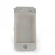 Coque integrale blanche signe zodiaque Poisson avec des strass diamants  pour Iphone 4 + film protection ecran