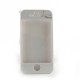 Coque integrale blanche signe zodiaque Poisson avec des strass diamants  pour Iphone 4 + film protection ecran