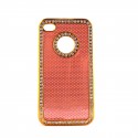 Coque pourtour diamant pour Iphone 4 + film protection ecran