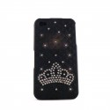 Coque de protection integrale avec strass diamants pour Iphone 4+ film protection