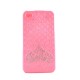 Coque de protection integrale avec strass diamants pour Iphone 4+ film protection