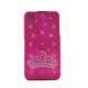 Coque de protection integrale avec strass diamants pour Iphone 4+ film protection