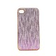 Coque pourtour or avec paillette argent pour Iphone 4 + film protection ecran