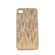 Coque pourtour or avec paillette argent pour Iphone 4 + film protection ecran