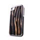 Coque effet zebre en tissu et un contour metal pour Iphone 4 + film protection ecran