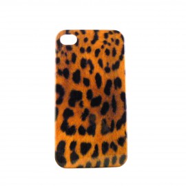 Coque brillante leopard pour Iphone 4 + film protection ecran