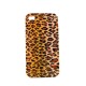 Coque brillante beige tache de leopard pour Iphone 4 + film protection ecran