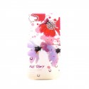 Coque brillante fleurs roses avec strass diamants incrustes pour Iphone 4 + film protection ecran