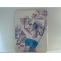 Coque motif "manga" jeune fille eventail Ipad 1 + film protection ecran offert