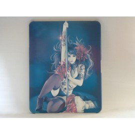 Coque motif "manga" jeune fille dansant autour d'une barre Ipad 1 + film protection ecran offert