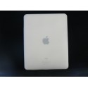 Coque silicone blanc transparent Ipad 1 + film protection ecran offert