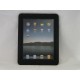 Coque Etui souple en silicone noir a vague orange pour Ipad 1 + film protection ecran offert