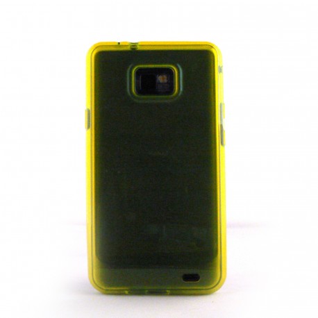 Coque semi-rigide transparente Samsung I9100 Galaxy S2 + film protection ecran offert