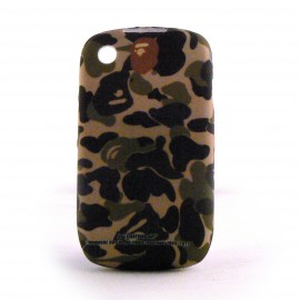 Coque silicone tenue de camouflage / militaire pour Blackberry 8520 curve+ film protection ecran offert