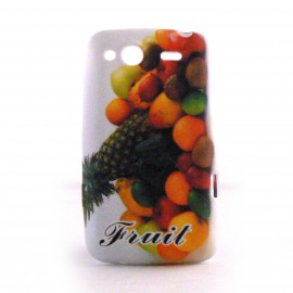 Coque silicone avec des fruits pour Blackberry 8520 curve+ film protection ecran offert