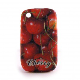 Coque silicone avec des cerises pour Blackberry 8520 curve+ film protection ecran offert