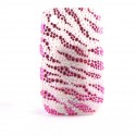 Coque strass roses et perles de culture Blackberry 8520 curve+ film protection ecran offert