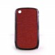 Coque rose paillettes argent contour effet metal Blackberry 8520 curve+ film protection ecran offert