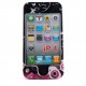 Coque integrale coeurs roses Iphone 4 + film protection ecran