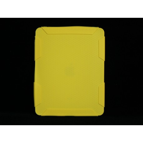 Coque Etui souple en silicone nid d'abeille pour Ipad 1 + film protection ecran 