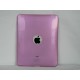 Coque silicone transparente avec des cercles Ipad 1 + film protection ecran 