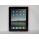 Coque silicone transparente avec des cercles Ipad 1 + film protection ecran 