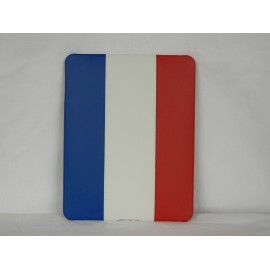 Coque en cuir + Etui cuir drapeau France pour Ipad 1 + film protection ecran