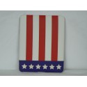 Coque en cuir + Etui cuir drapeau Etats Unis/USA pour Ipad 1 + film protection ecran