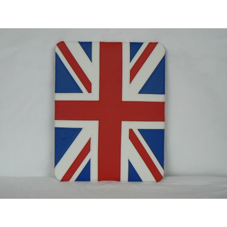 Coque en cuir + Etui cuir drapeau UK/Angleterre pour Ipad 1 + film protection ecran