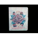 Pochette Etui Ed Hardy avec une rose pour Ipad 1 + film protection ecran offert