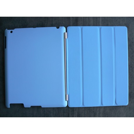 Smart cover polyurethane+ coque pour Ipad 2 + film protection ecran offert