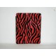 Etui souple en velours avec un motif zebre pour Ipad 2 et Ipad 1+ film protection ecran offert