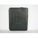 Pochette en simili cuir noir pour Ipad 1 + film protection ecran offert