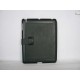 Pochette Coque en cuir noire intelligente pour Ipad 2 + film protection ecran 