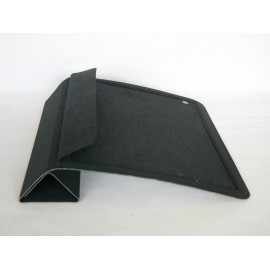Smart cover polyurethane noire pour Ipad 2 + film protection ecran offert