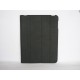 Pochette en cuir noire granite pour Ipad 2 + film protection ecran 